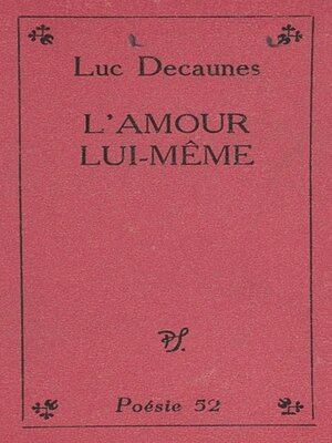 cover image of L'amour lui-même